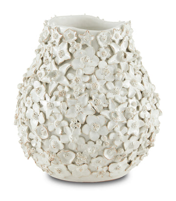 Currey and Company Vase from the Jessamine Collection collection in White finish