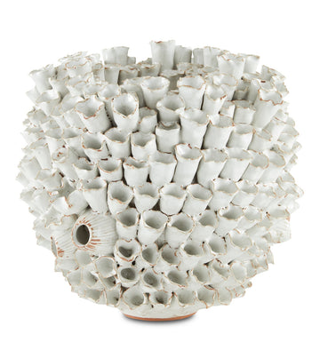 Currey and Company Vase from the Manitapi Collection collection in White finish
