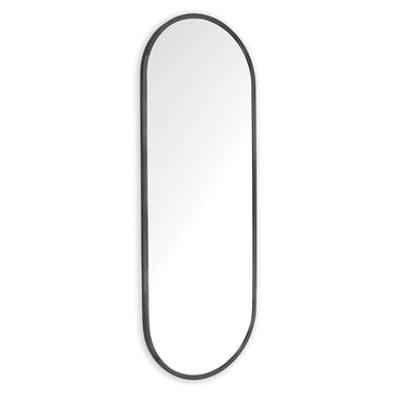 Regina Andrew Mirror from the Doris collection in Blackened Steel finish