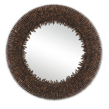 Currey and Company Mirror from the Pasay Collection collection in Black/Mirror finish