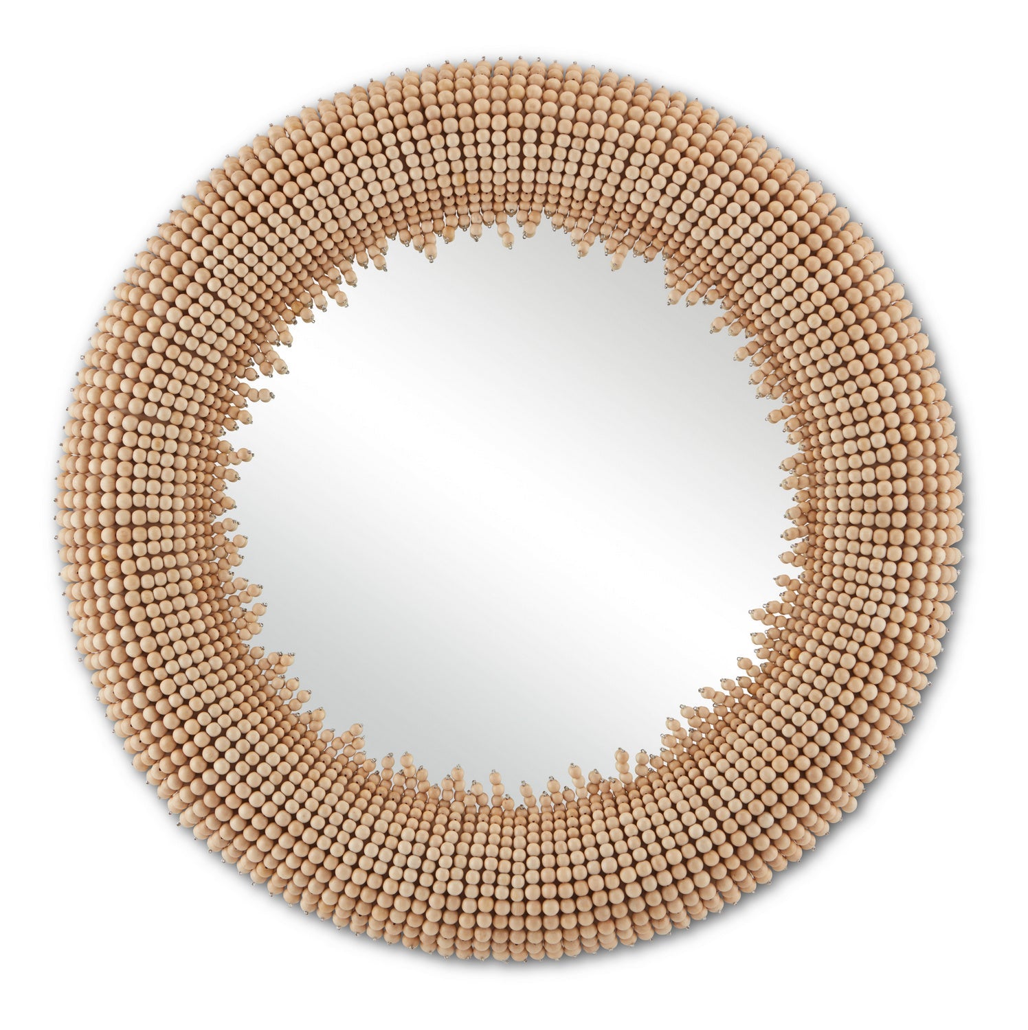 Currey and Company Mirror from the Jeanie Collection collection in Beige/Mirror finish