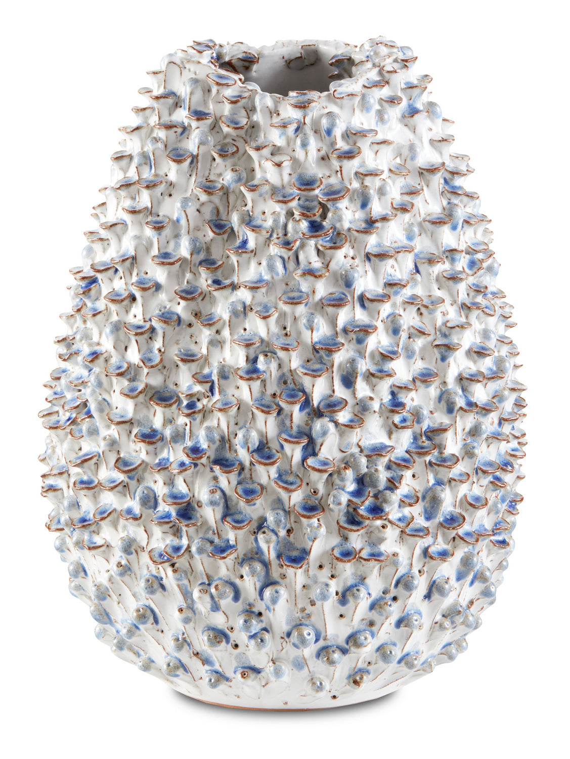 Currey and Company Vase from the Milione Collection collection in Blue/White finish