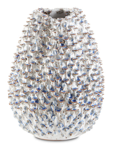 Currey and Company Vase from the Milione Collection collection in Blue/White finish