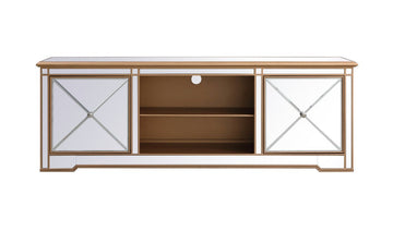 Elegant Lighting TV Stand from the Modern collection in Antique Gold finish