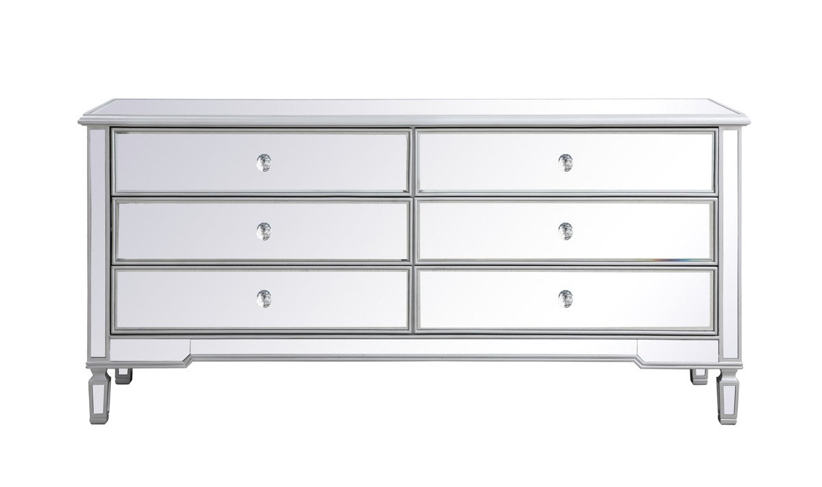 Elegant Lighting Chest from the Contempo collection in Antique Silver finish