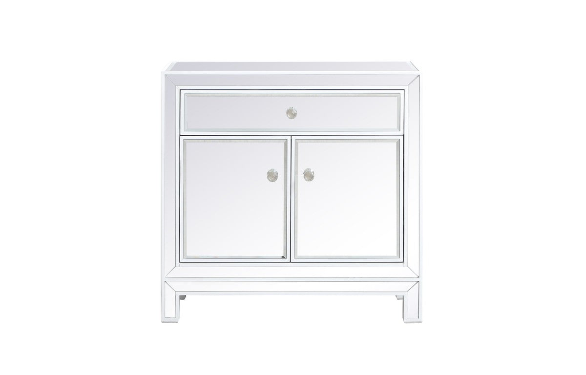 Elegant Lighting Cabinet from the Reflexion collection in White finish