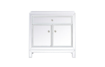Elegant Lighting Cabinet from the Reflexion collection in White finish