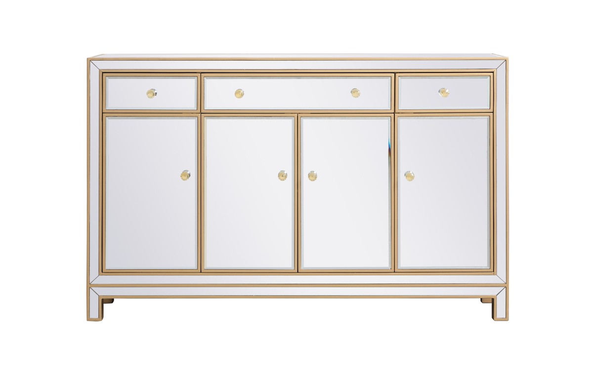 Elegant Lighting Credenza from the Reflexion collection in Gold finish