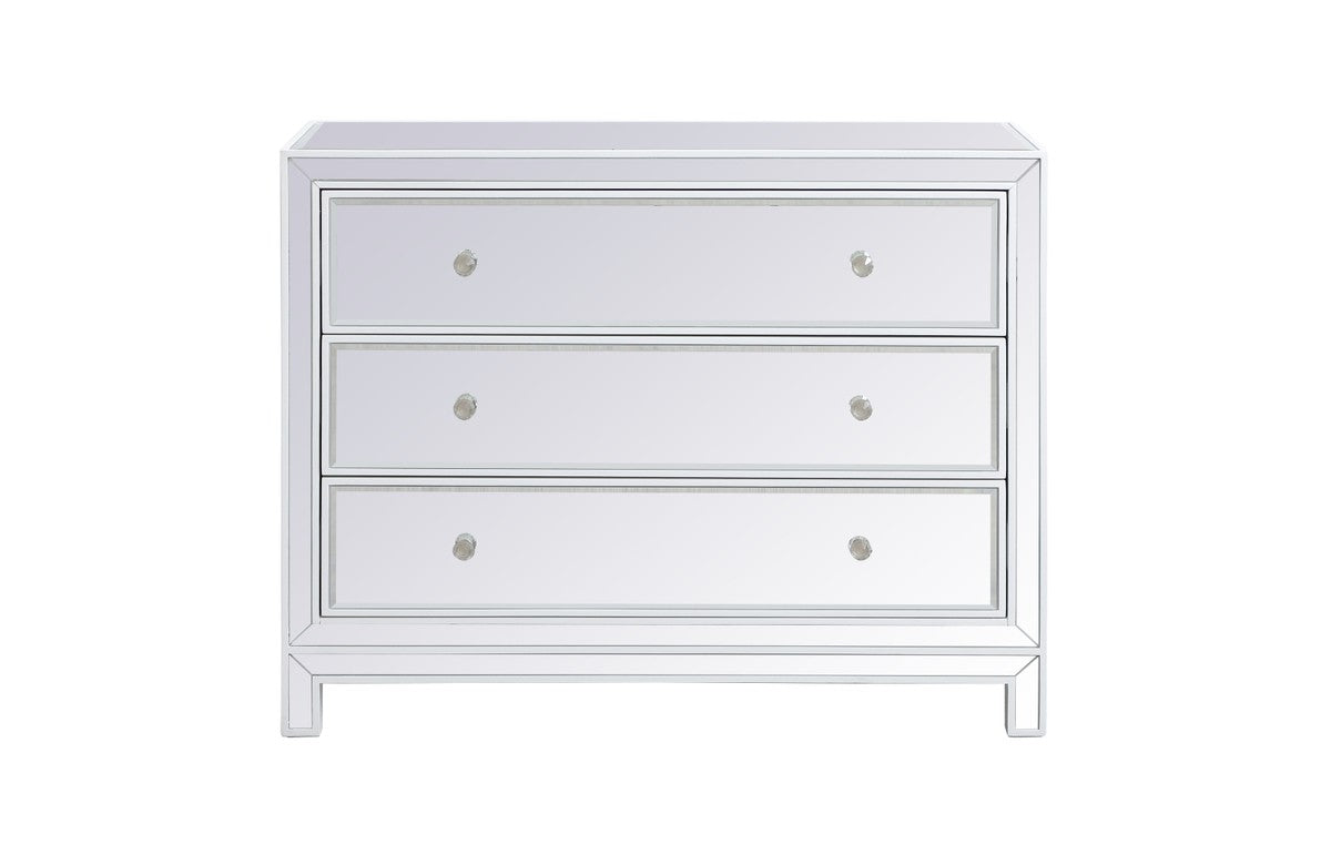 Elegant Lighting Cabinet from the Reflexion collection in White finish