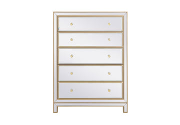 Elegant Lighting Cabinet from the Reflexion collection in Gold finish