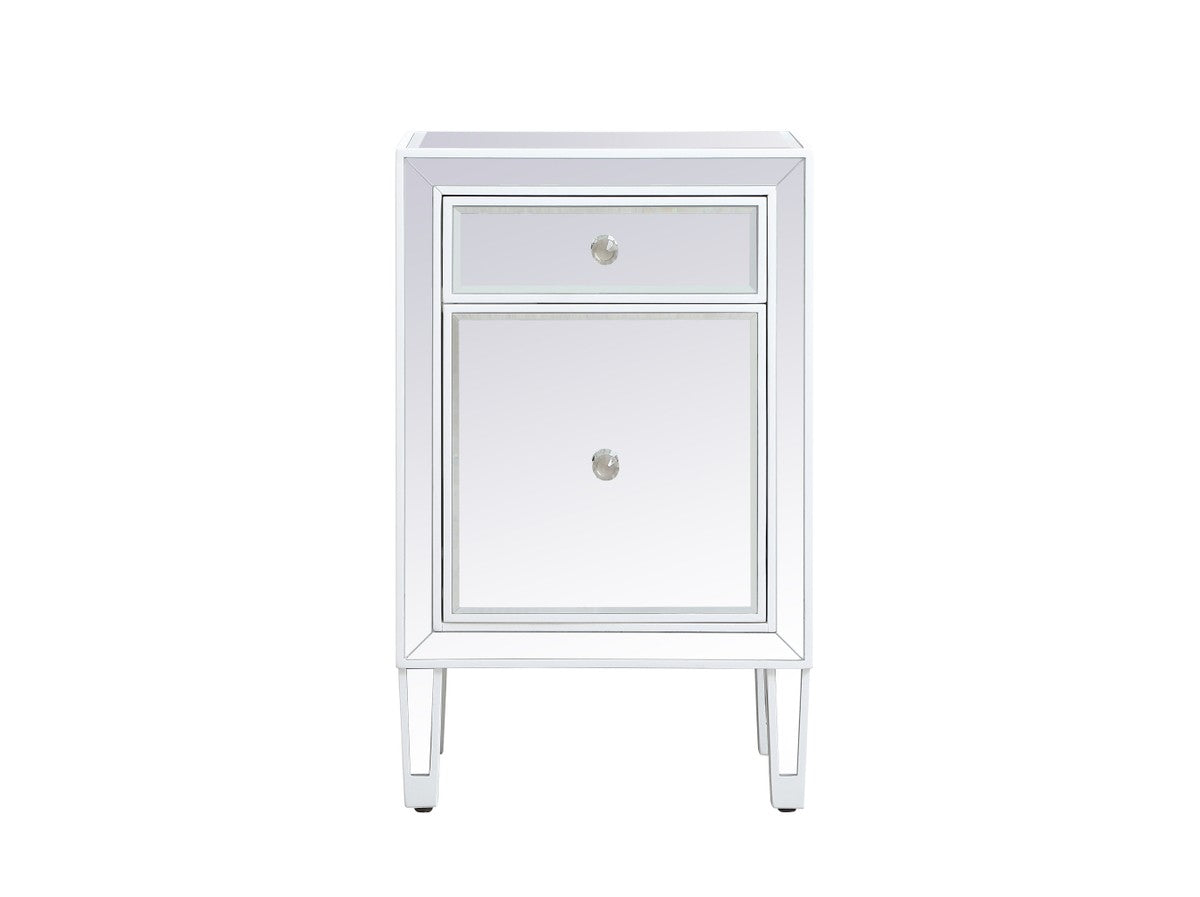 Elegant Lighting Nightstand from the Reflexion collection in White finish
