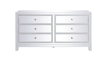 Elegant Lighting Cabinet from the Reflexion collection in White finish