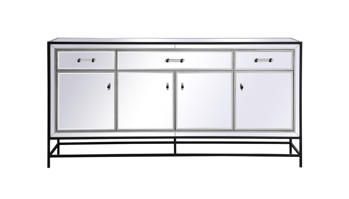 Elegant Lighting Credenza from the James collection in Black finish