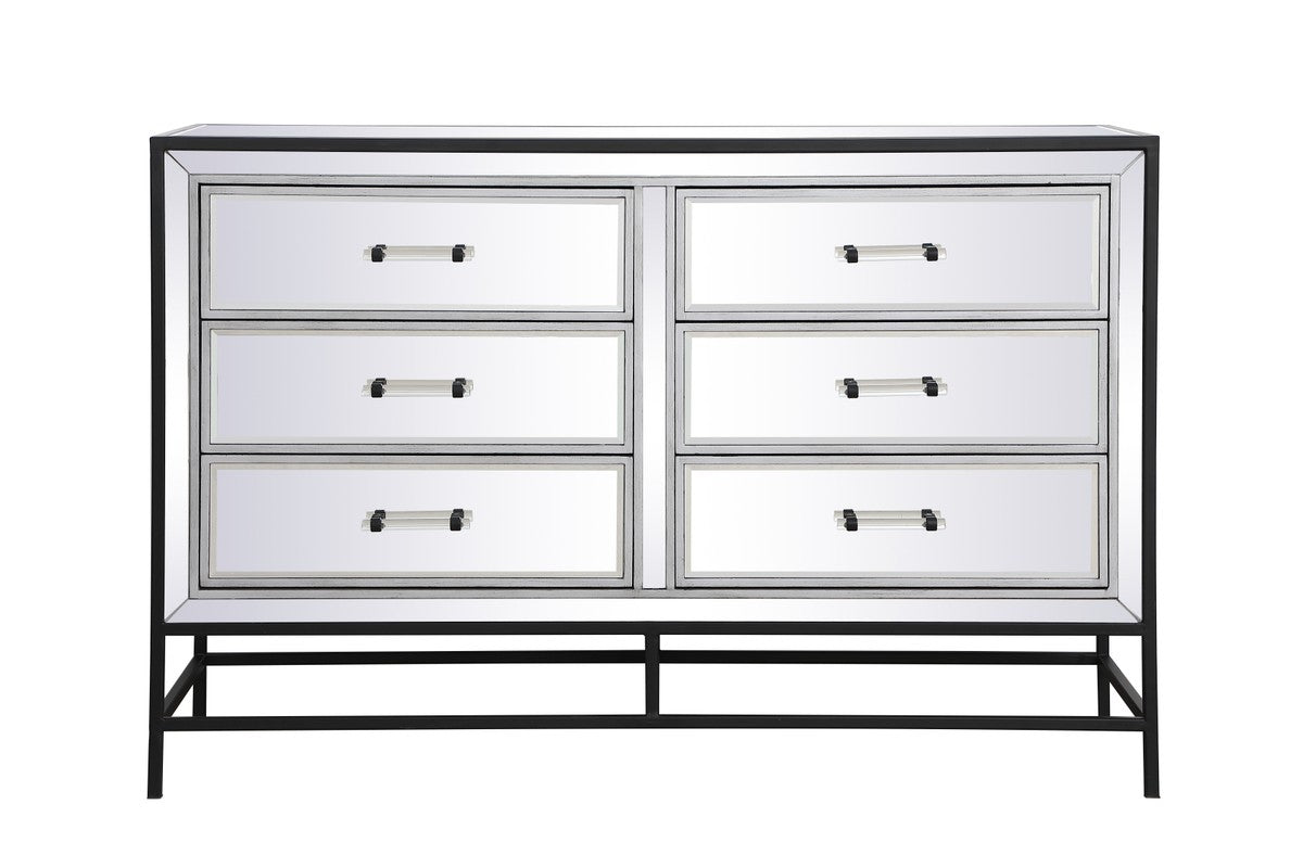 Elegant Lighting Chest from the Beau collection in Black finish