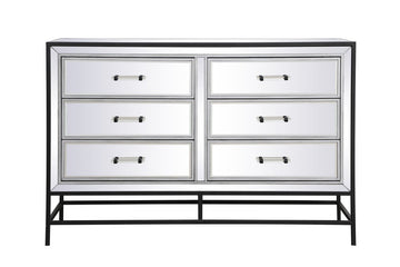 Elegant Lighting Chest from the Beau collection in Black finish