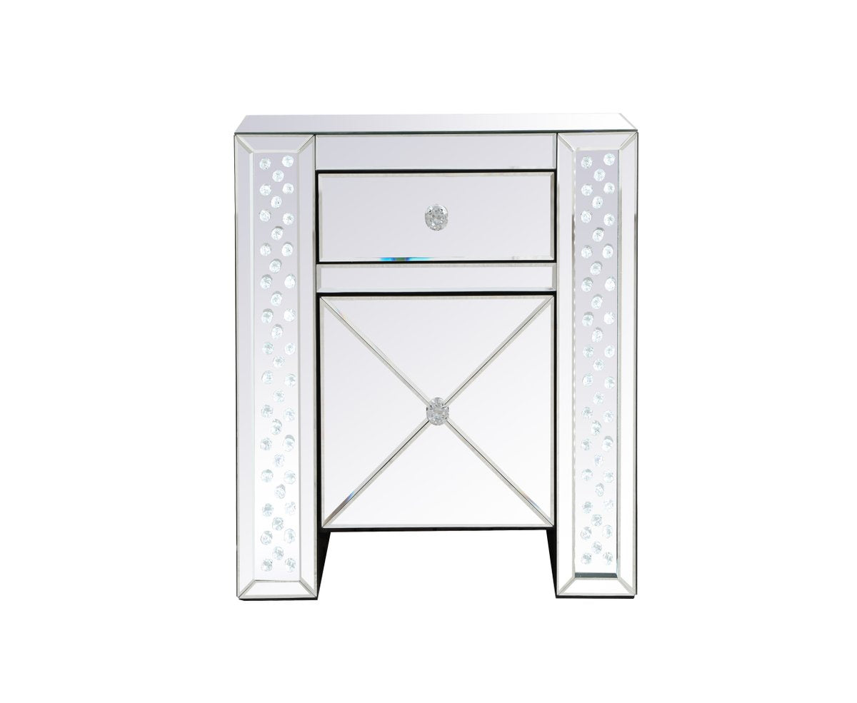 Elegant Lighting End Table from the Raiden collection in Clear finish