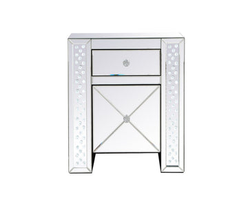 Elegant Lighting End Table from the Raiden collection in Clear finish