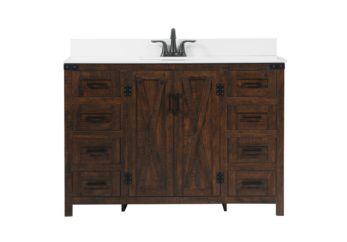 Elegant Lighting Single Bathroom Vanity from the Grant collection in Expresso finish