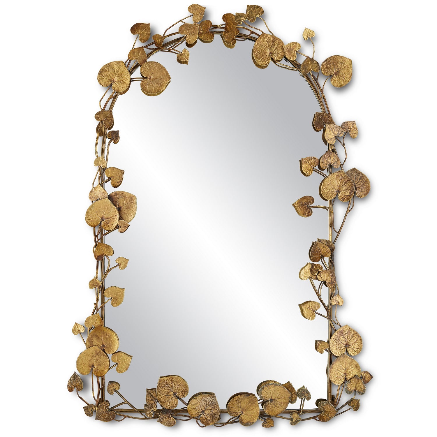 Currey and Company Mirror from the Vinna Collection collection in Antique Brass/Mirror finish