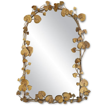 Currey and Company Mirror from the Vinna Collection collection in Antique Brass/Mirror finish