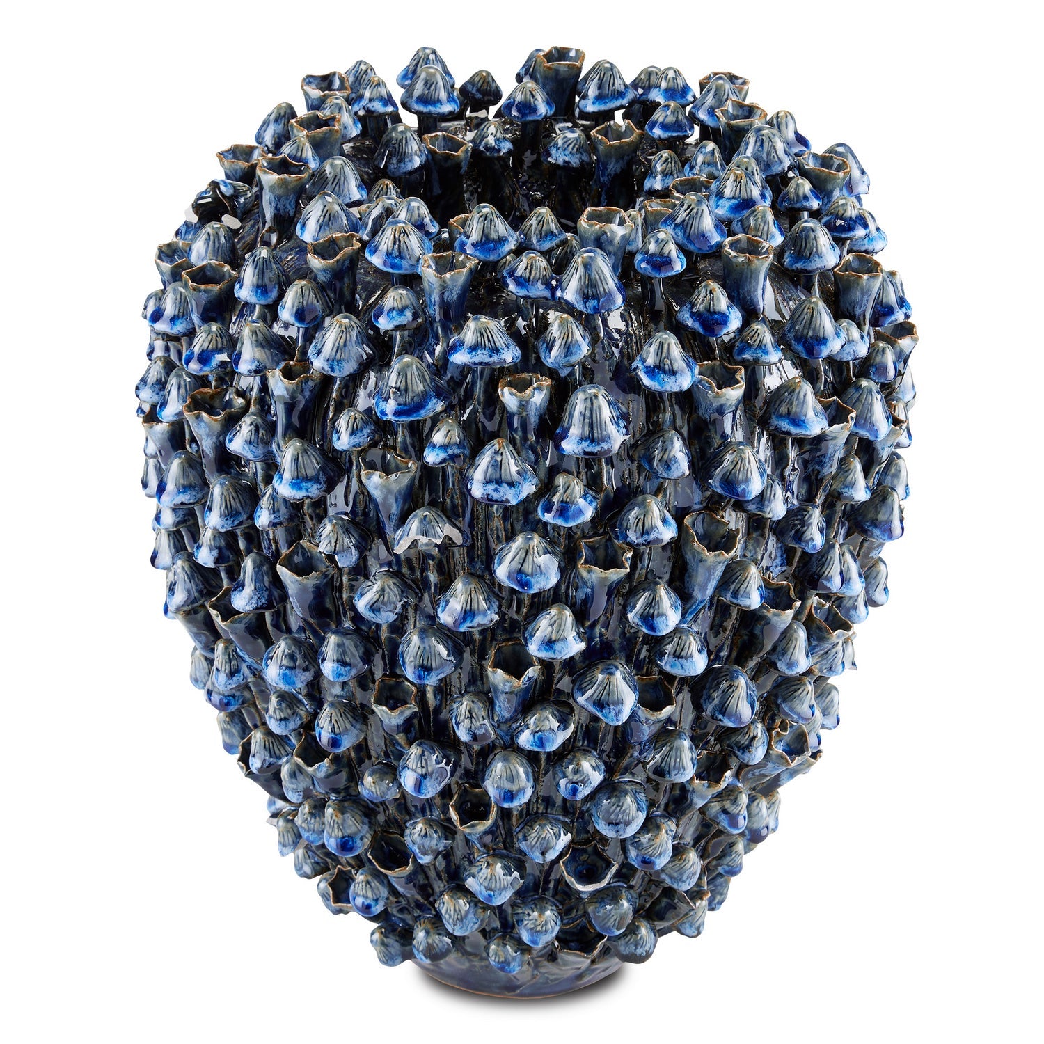 Currey and Company Vase from the Manitapi Collection collection in Blue finish