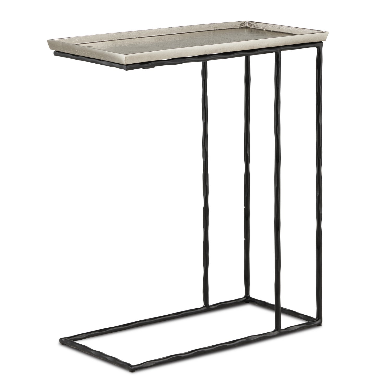 Currey and Company Table from the Boyles Collection collection in Nickel/Black finish