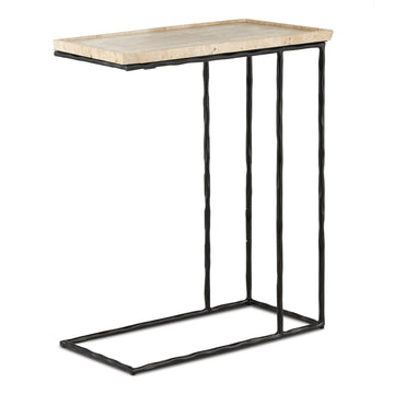 Currey and Company Table from the Boyles Collection collection in Natural/Black finish