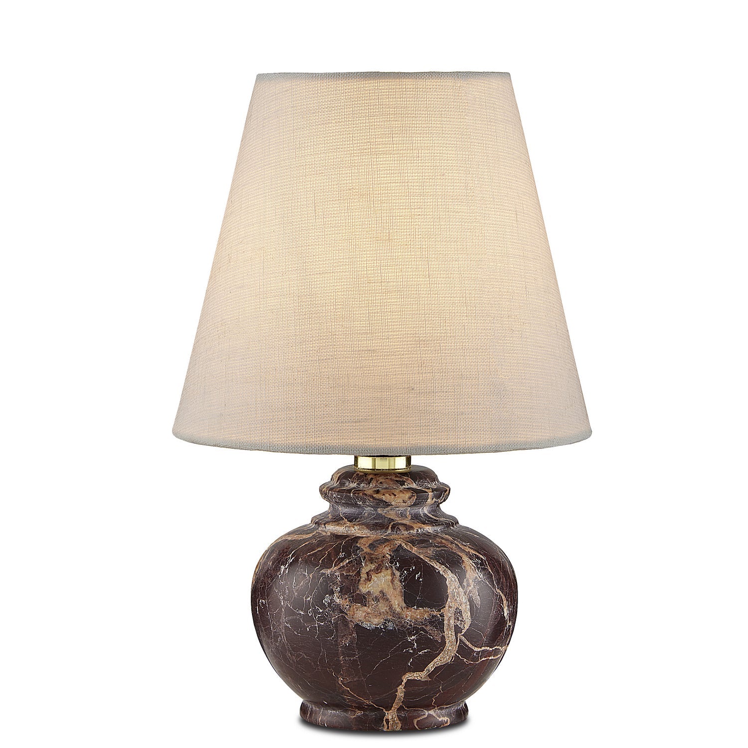 Currey and Company One Light Table Lamp from the Piccolo Collection collection in Oxblood finish