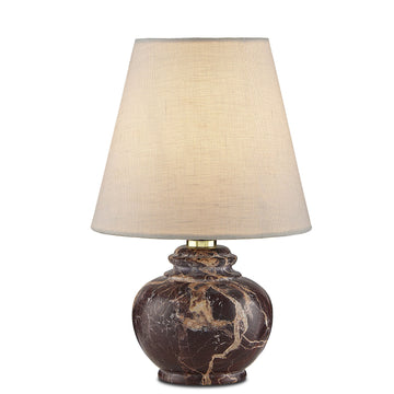 Currey and Company One Light Table Lamp from the Piccolo Collection collection in Oxblood finish