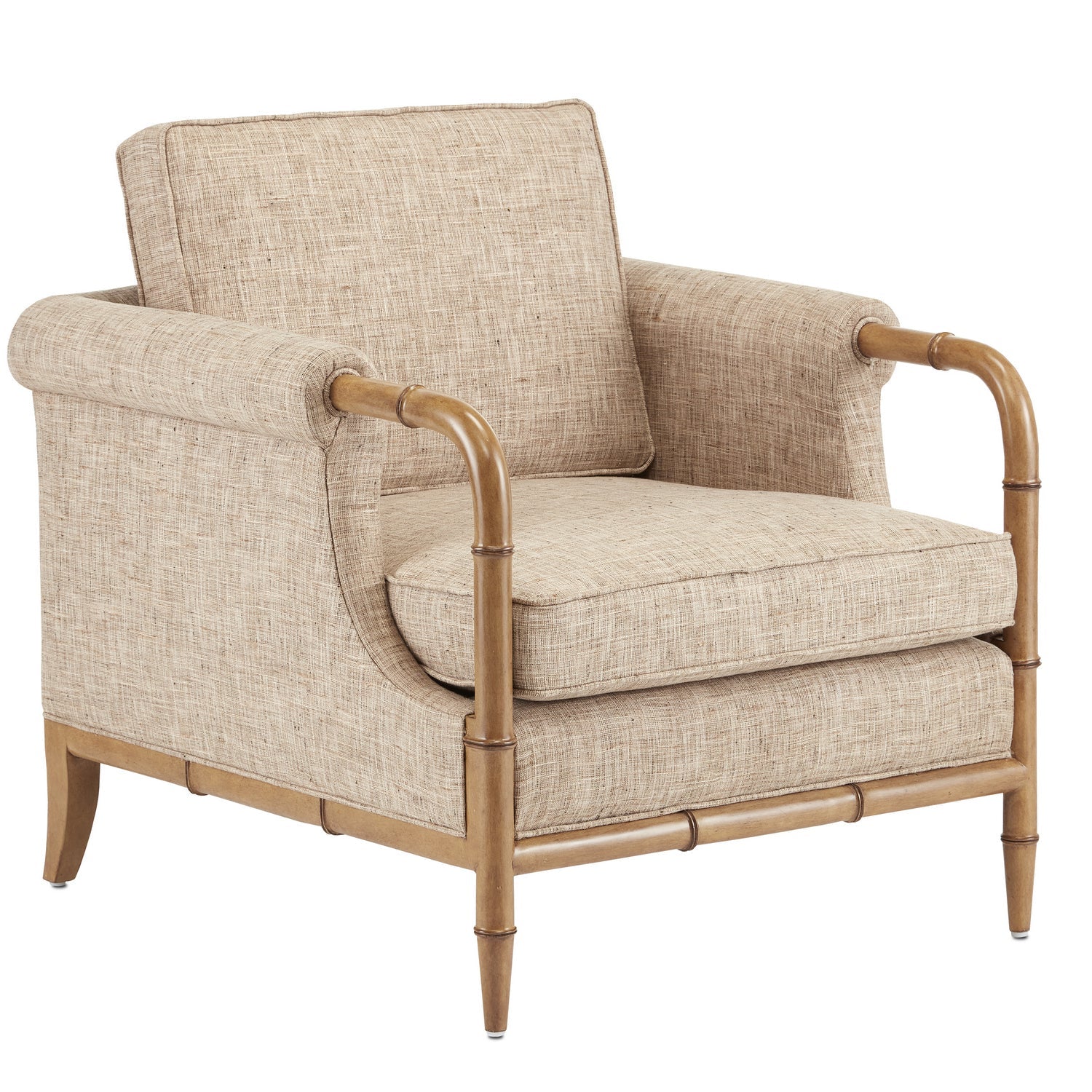 Currey and Company Chair from the Merle Collection collection in Weathered Walnut finish
