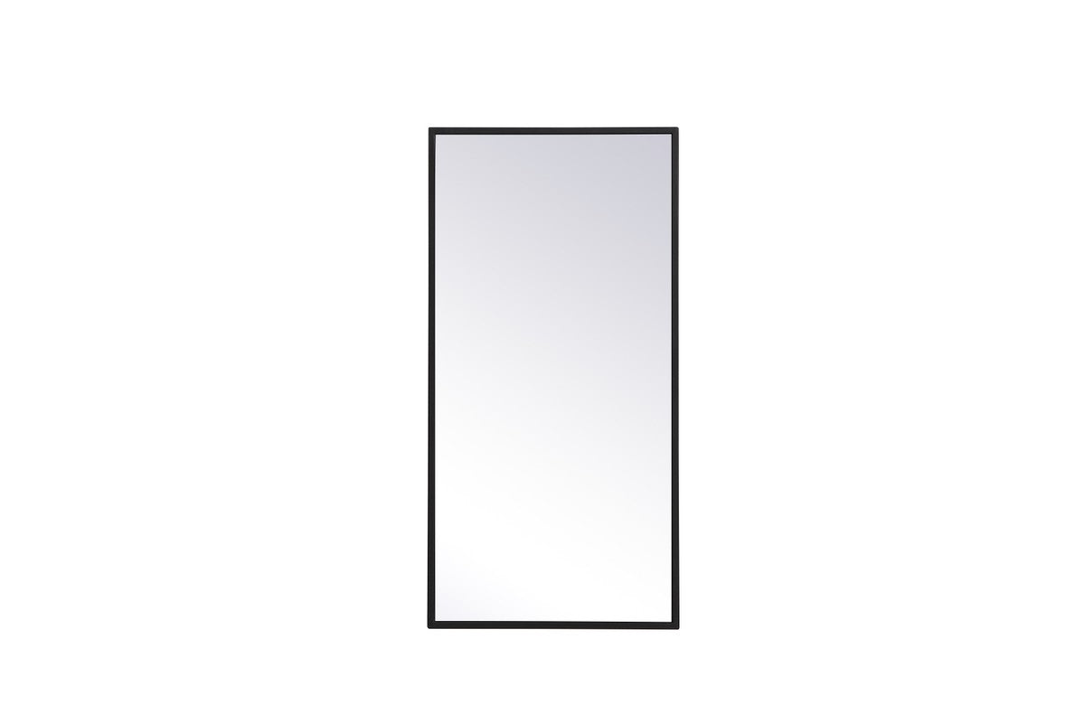 Elegant Lighting Mirror from the Monet collection in Black finish