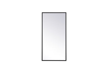Elegant Lighting Mirror from the Monet collection in Black finish