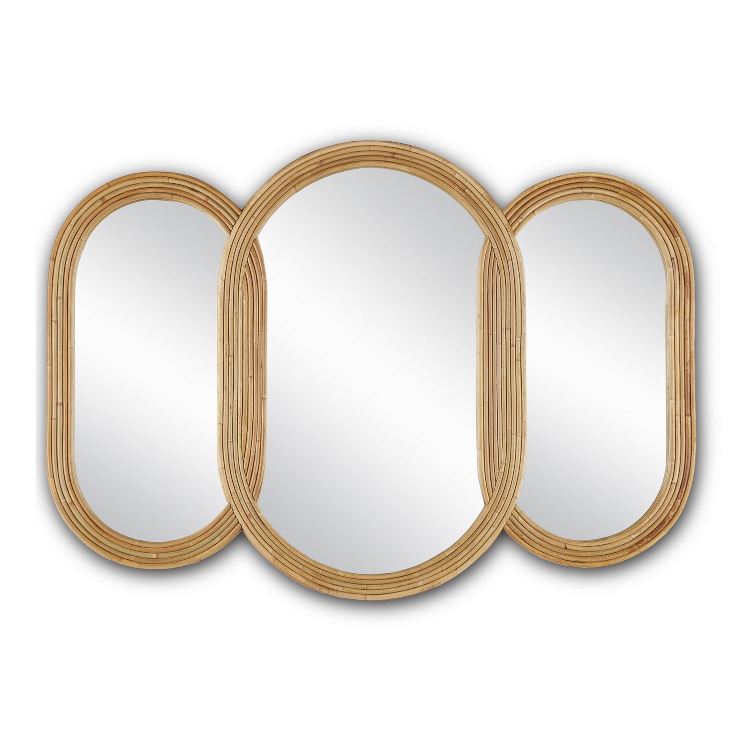 Currey and Company Mirror in Arurog/Khaki/Mirror finish