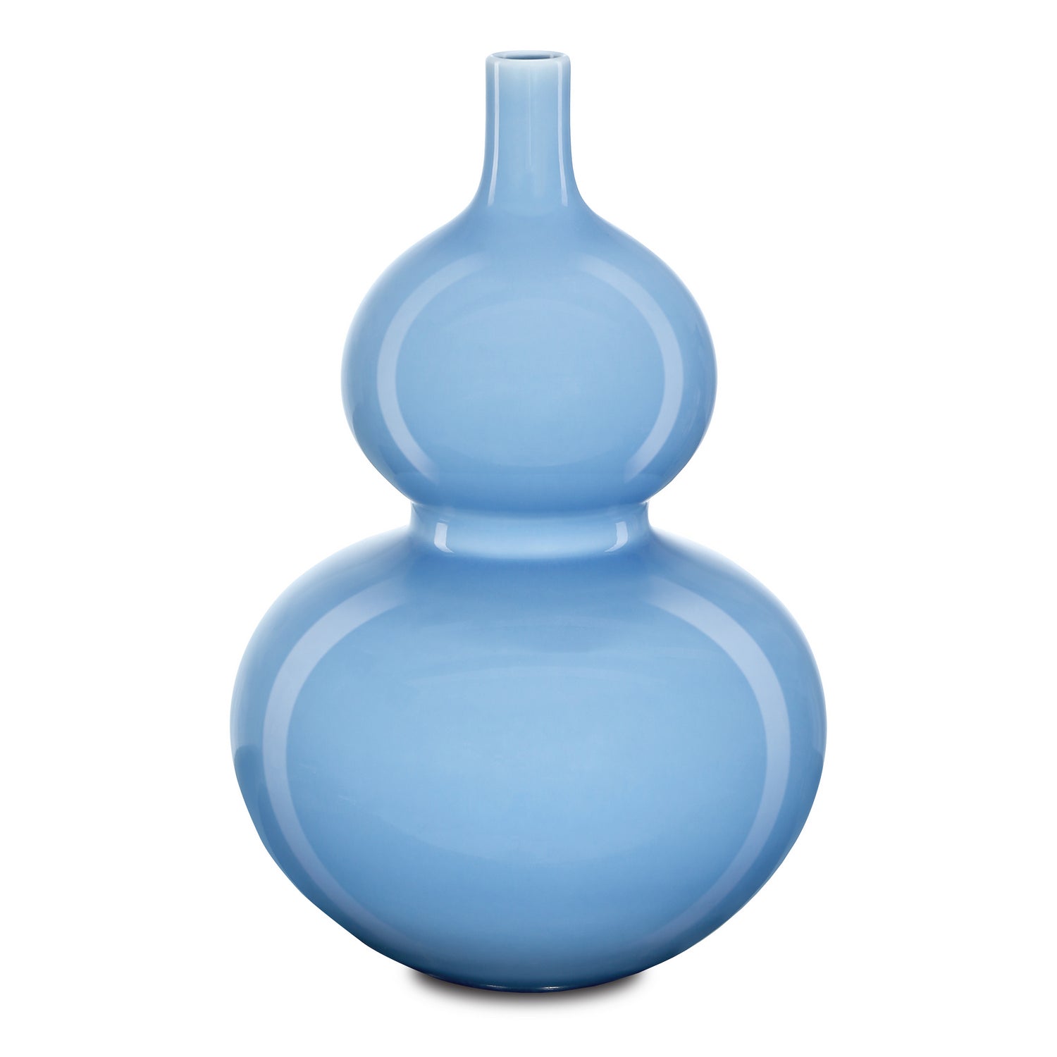 Currey and Company Vase from the Sky Blue collection in Lake Blue finish