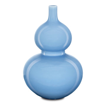 Currey and Company Vase from the Sky Blue collection in Lake Blue finish