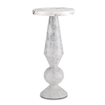 Currey and Company Accent Table from the Quince Collection collection in White finish