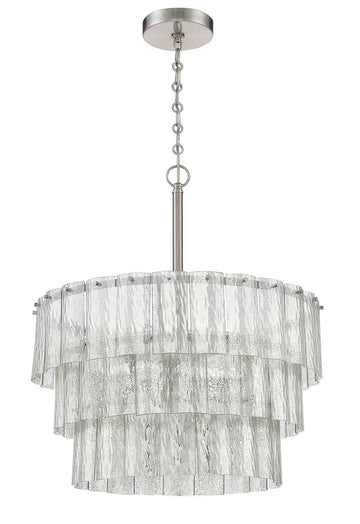 Craftmade Nine Light Pendant from the Museo collection in Brushed Polished Nickel finish