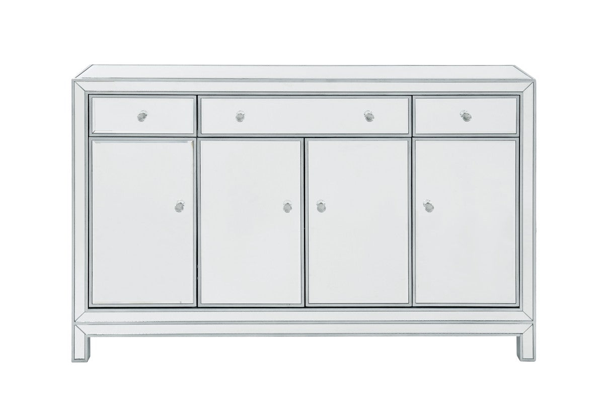 Elegant Lighting Cabinet from the REFLEXION collection in Antique Silver finish