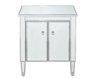 Elegant Lighting Cabinet from the REFLEXION collection in Antique Silver finish
