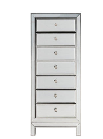 Elegant Lighting Lingerie Chest from the REFLEXION collection in Antique Silver finish