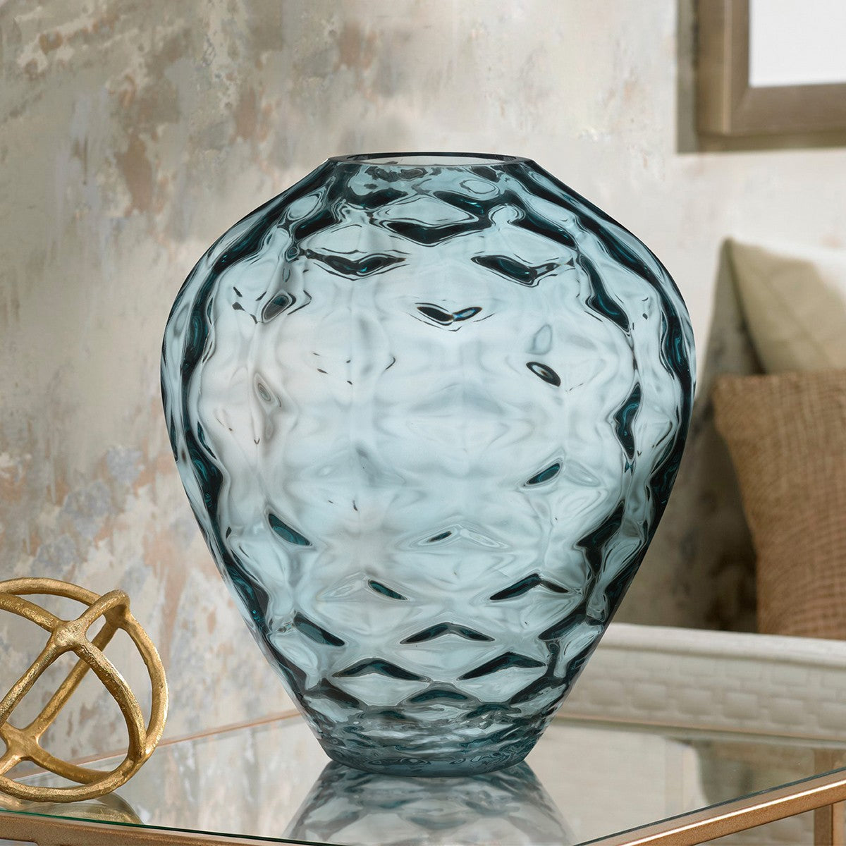 Lucas + McKearn Bowl from the Samara collection in Blue finish