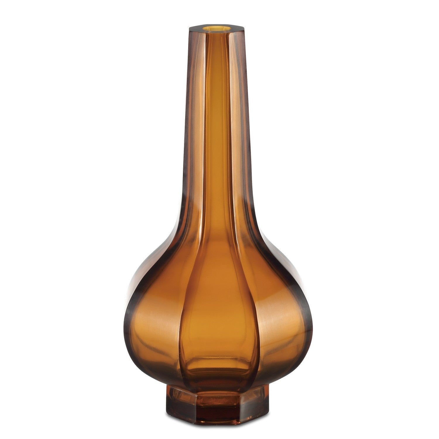 Currey and Company Vase in Amber finish