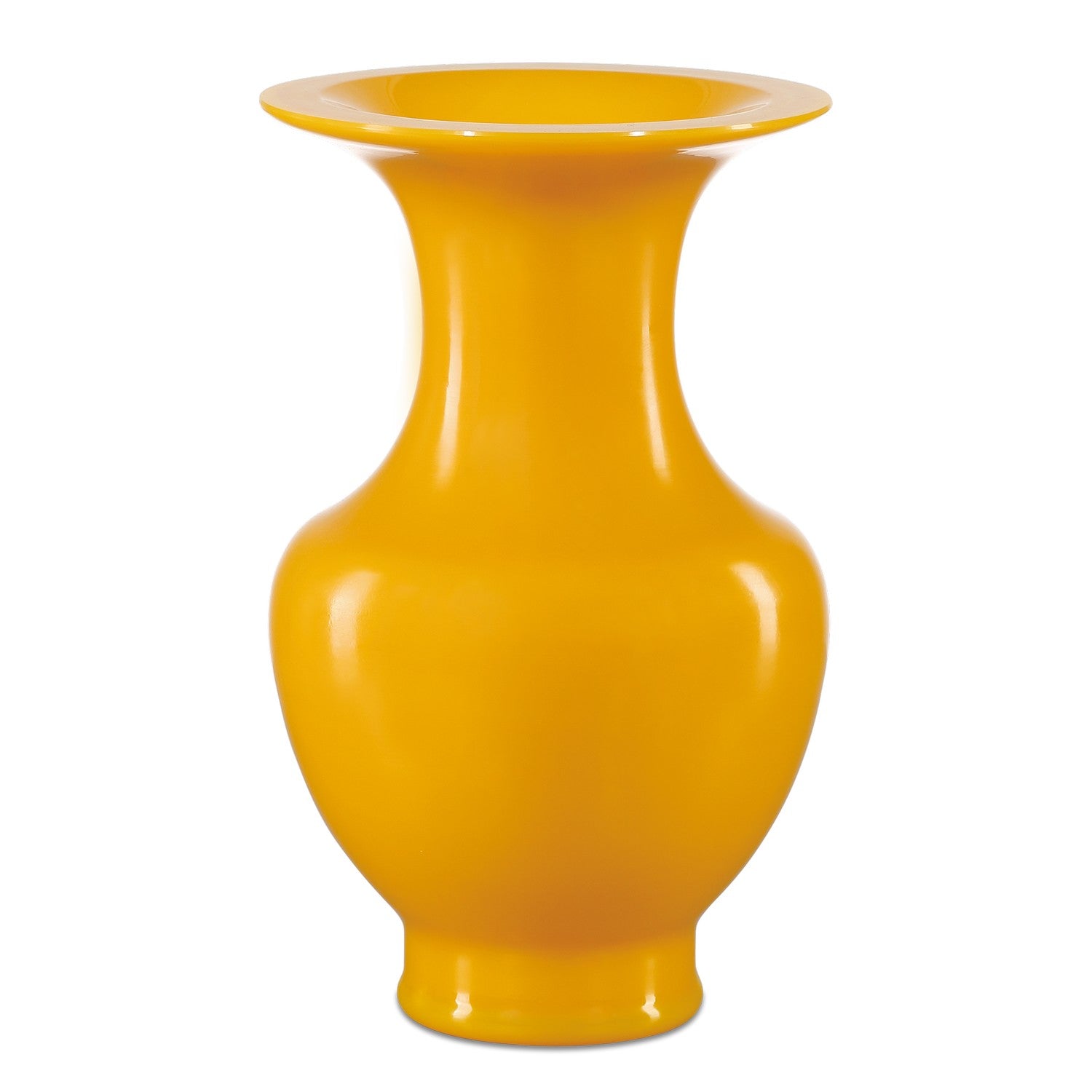 Currey and Company Vase from the Imperial collection in Imperial Yellow finish
