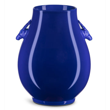 Currey and Company Vase from the Ocean Blue Collection collection in Ocean Blue finish