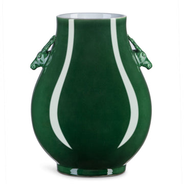 Currey and Company Vase from the Imperial Collection collection in Imperial Green finish