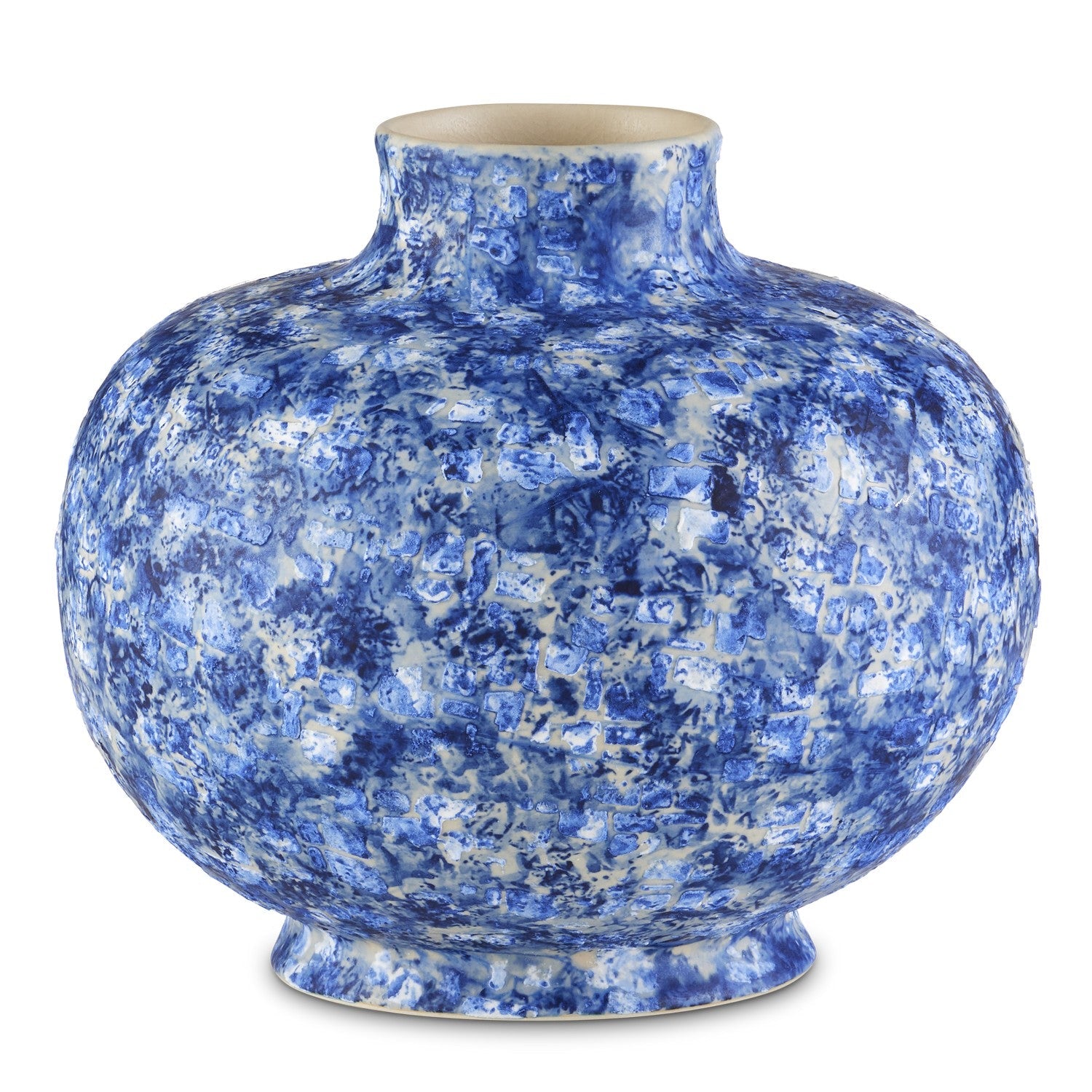 Currey and Company Vase from the Nixos Collection collection in Blue/White finish