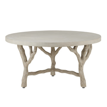 Currey and Company Cocktail Table in Portland/Faux Bois finish