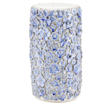 Currey and Company Accent Table from the Jessamine Collection collection in Blue finish