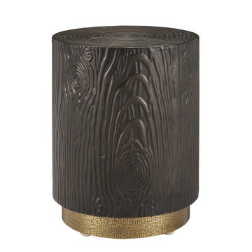 Currey and Company Accent Table from the Terra Collection collection in Bronze/Brass finish