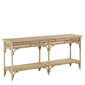 Currey and Company Console Table from the Olisa Collection collection in Natural/Brown Carafe finish